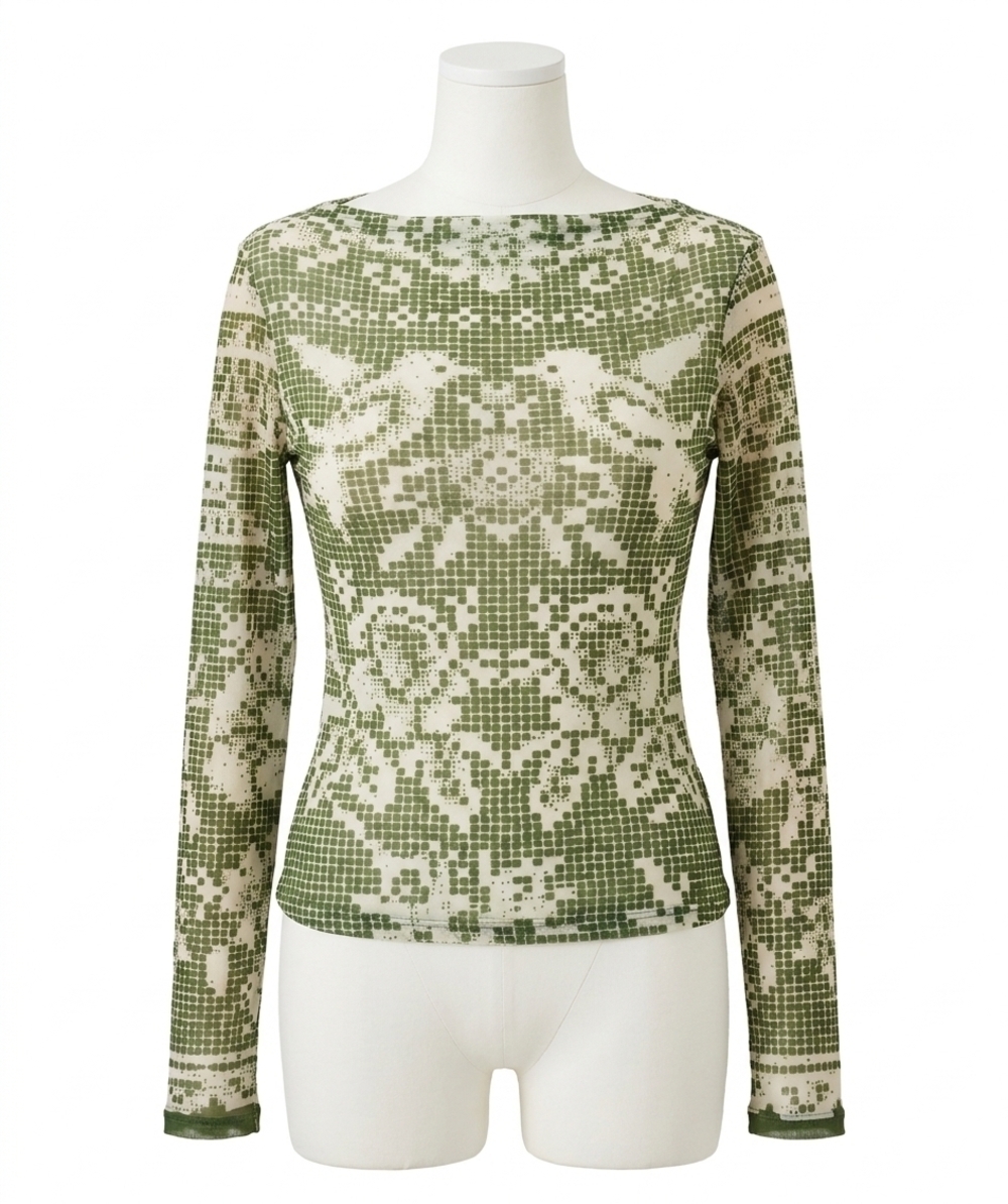 NEW CLEOBELLA jay long sleeve top in green